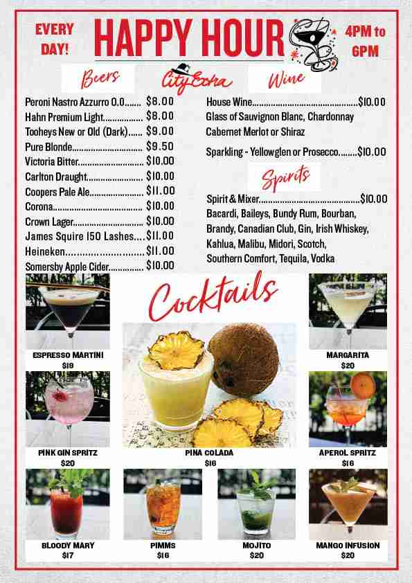 City Extra Menu 83