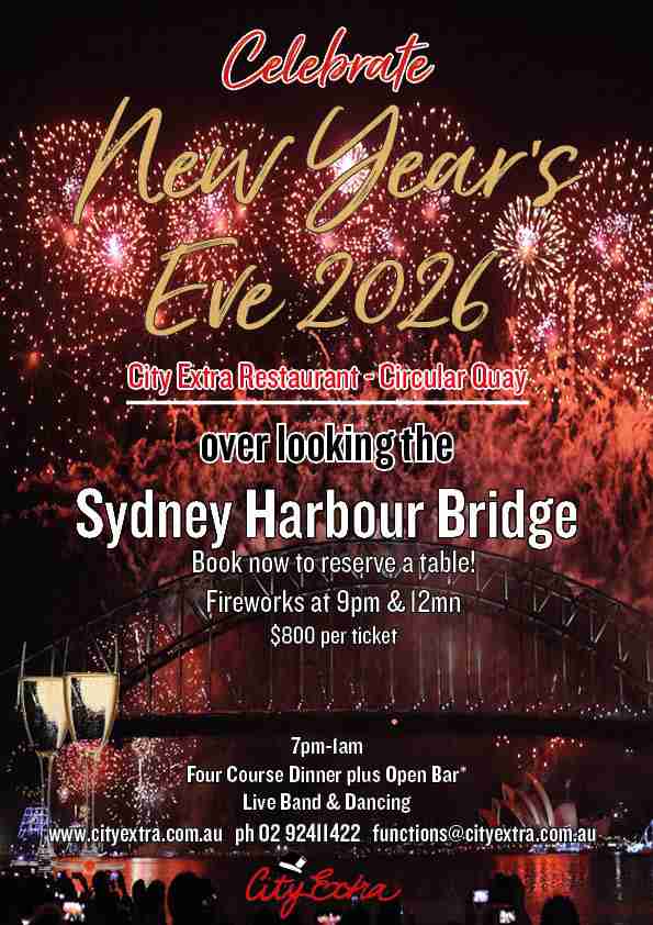 NYE Poster 2026 New Years Eve Sydney Harbour 6